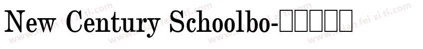 New Century Schoolbo字体转换